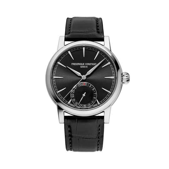 Frederique Constant Classics Date Manufacture FC-706B3H6 herreklokke på 40 mm med in-houseverk, datoring og 72 timer gangreserve. 