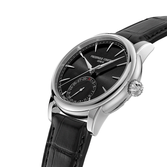 Frederique Constant Classics Date Manufacture FC-706B3H6 herreklokke på 40 mm med in-houseverk, datoring og 72 timer gangreserve. 