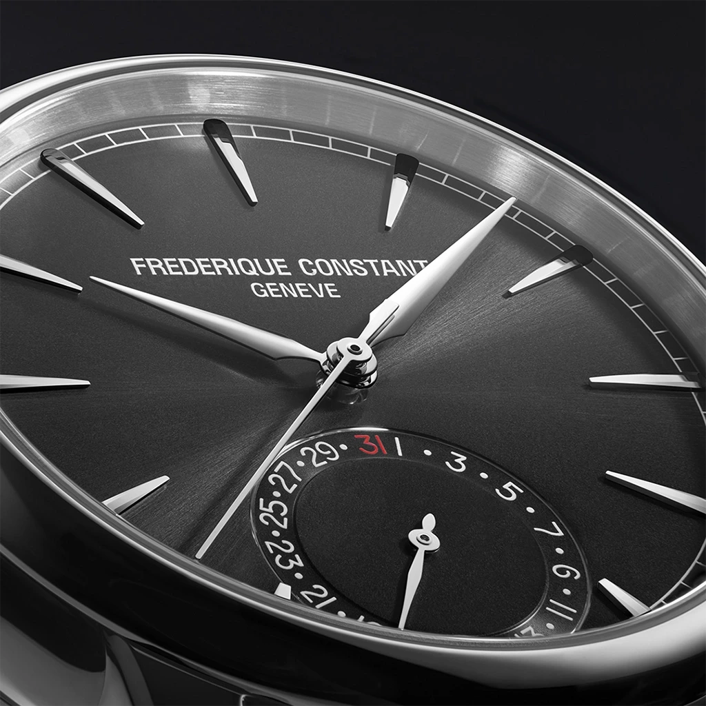 Frederique Constant Classics Date Manufacture FC-706B3H6 herreklokke på 40 mm med in-houseverk, datoring og 72 timer gangreserve. 