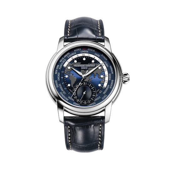 Frederique Constant Classics Worldtimer Manufacture - FC-718NWM4H6 - urmakerlarsen.no