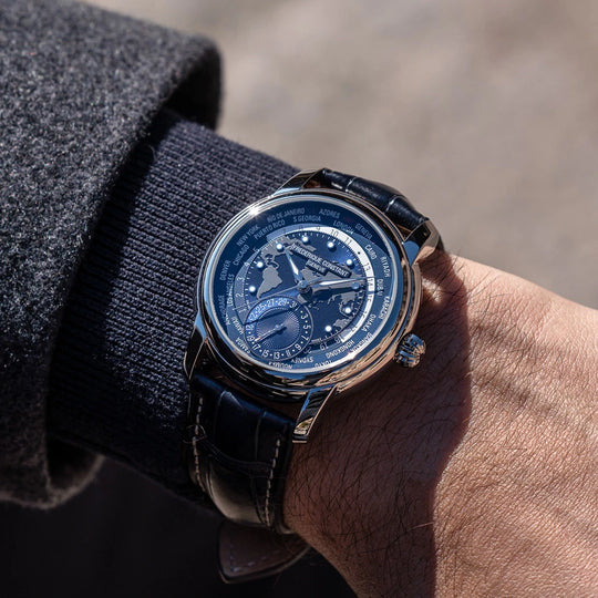 Frederique Constant Classics Worldtimer Manufacture - FC-718NWM4H6 - urmakerlarsen.no