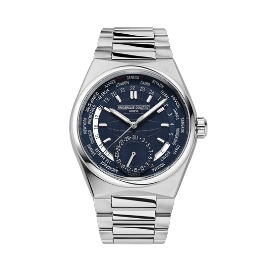 Frederique Constant Highlife Worldtimer Manufacture - FC-718N4NH6B - urmakerlarsen.no