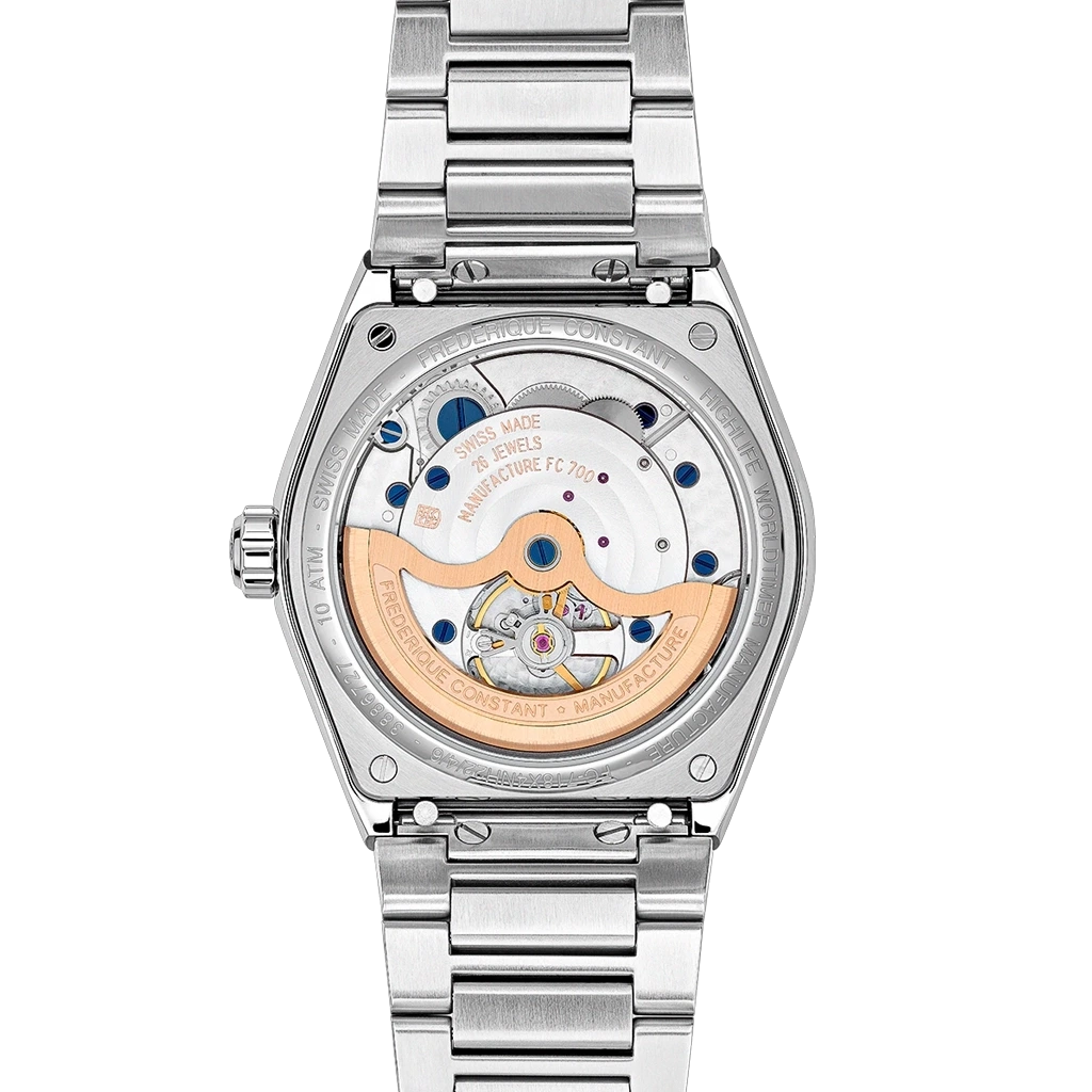Frederique Constant Highlife Worldtimer Manufacture - FC-718N4NH6B - urmakerlarsen.no