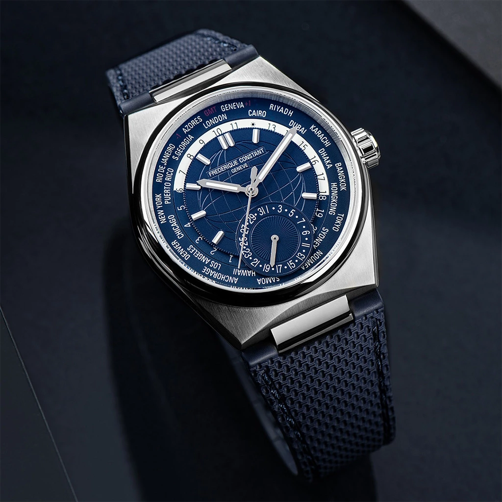 Frederique Constant Highlife Worldtimer Manufacture - FC-718N4NH6B - urmakerlarsen.no