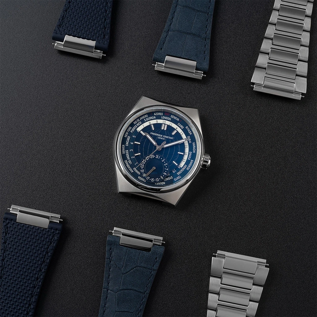Frederique Constant Highlife Worldtimer Manufacture - FC-718N4NH6B - urmakerlarsen.no