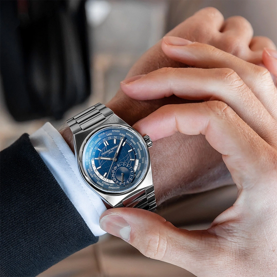 Frederique Constant Highlife Worldtimer Manufacture - FC-718N4NH6B - urmakerlarsen.no