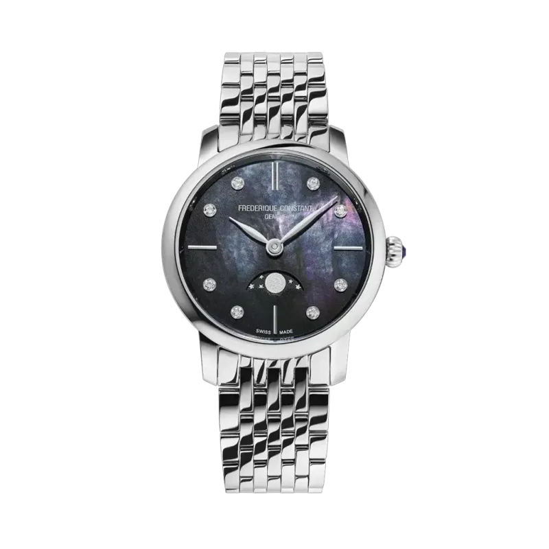 Frederique Constant Slimline Moonphase - FC-206MPBD1S6B - urmakerlarsen.no