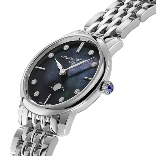 Frederique Constant Slimline Moonphase - FC-206MPBD1S6B - urmakerlarsen.no