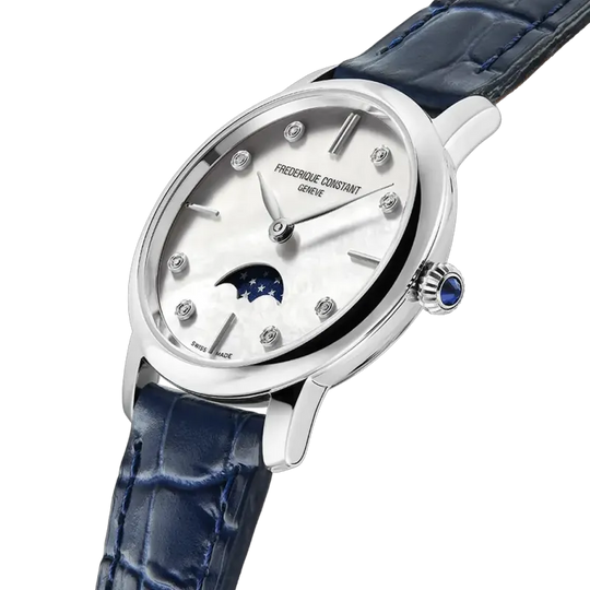 Frederique Constant Slimline Moonphase - FC-206MPWD1S6 - urmakerlarsen.no