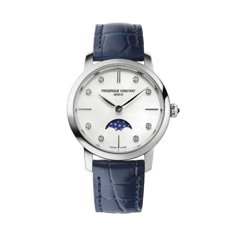 Frederique Constant Slimline Moonphase - FC-206MPWD1S6 - urmakerlarsen.no