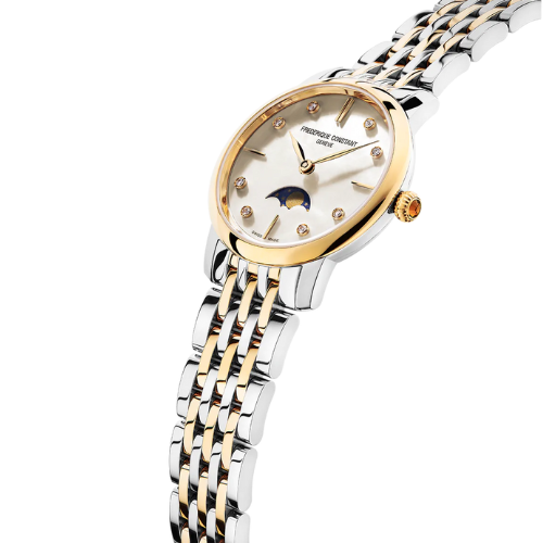 Frederique Constant Slimline Ladies Moonphase 30 mm - FC-206MPWD1S3B - Urmakerlarsen.no
