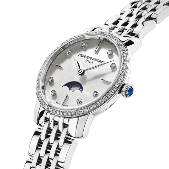 Frederique Constant Slimline Moonphase - FC-206MPWD1SD6B - urmakerlarsen.no