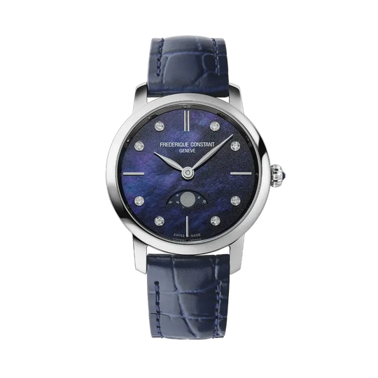 Frederique Constant Slimline Moonphase - FC-206MPND1S6 - urmakerlarsen.no