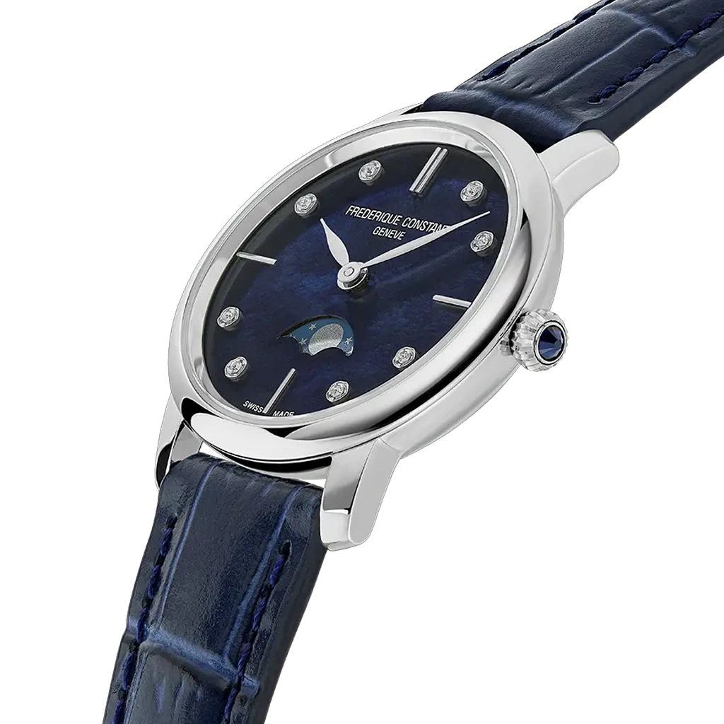 Frederique Constant Slimline Moonphase - FC-206MPND1S6 - urmakerlarsen.no