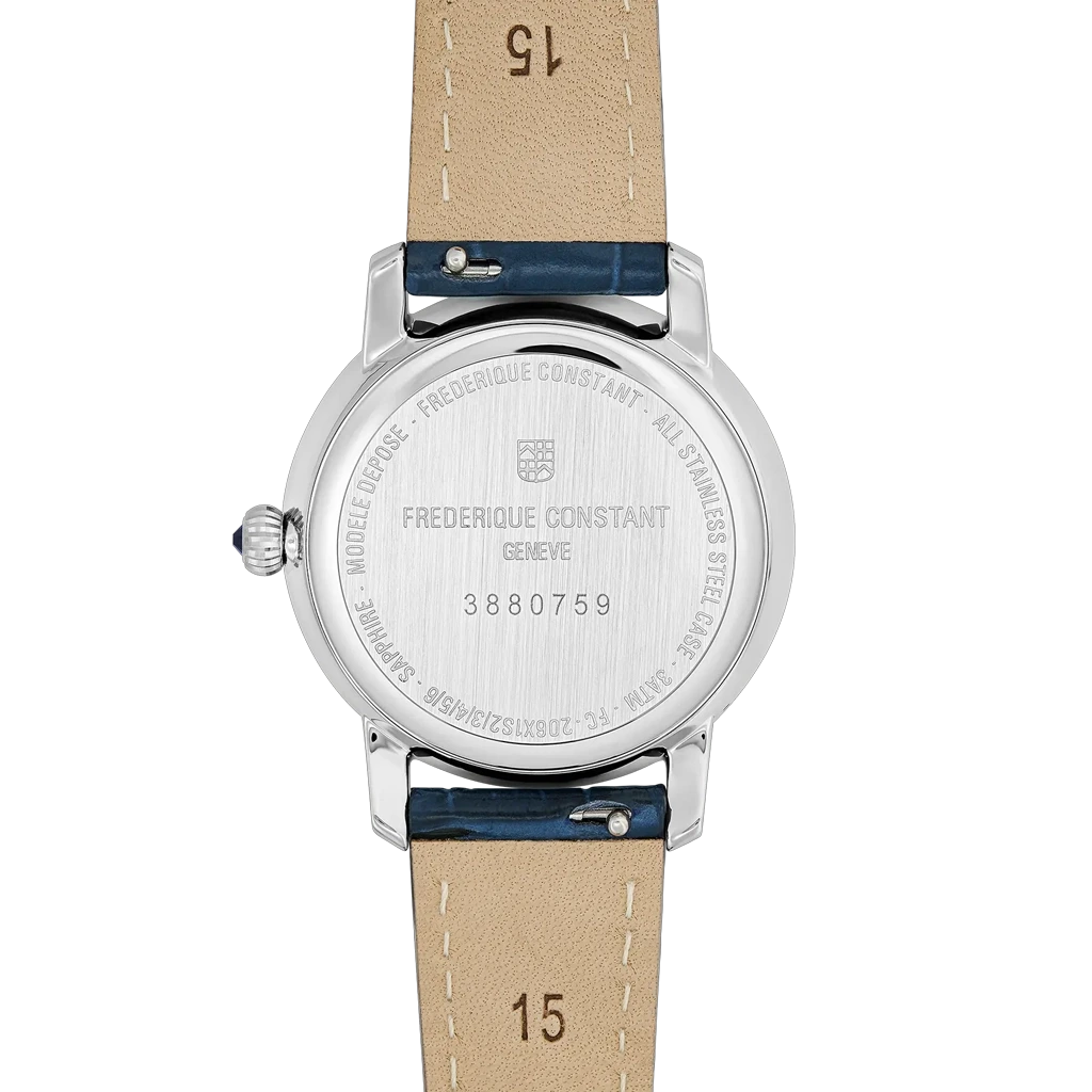 Frederique Constant Slimline Moonphase - FC-206MPND1S6 - urmakerlarsen.no