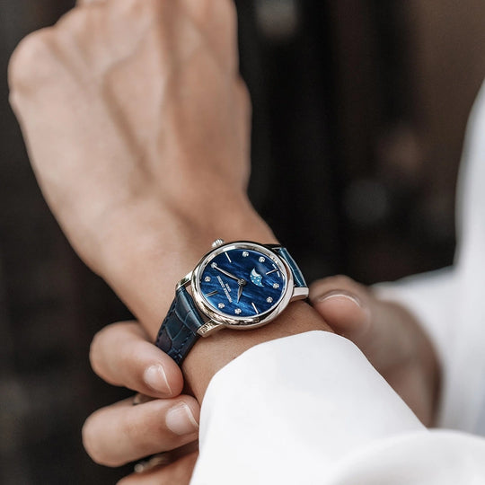 Frederique Constant Slimline Moonphase - FC-206MPND1S6 - urmakerlarsen.no