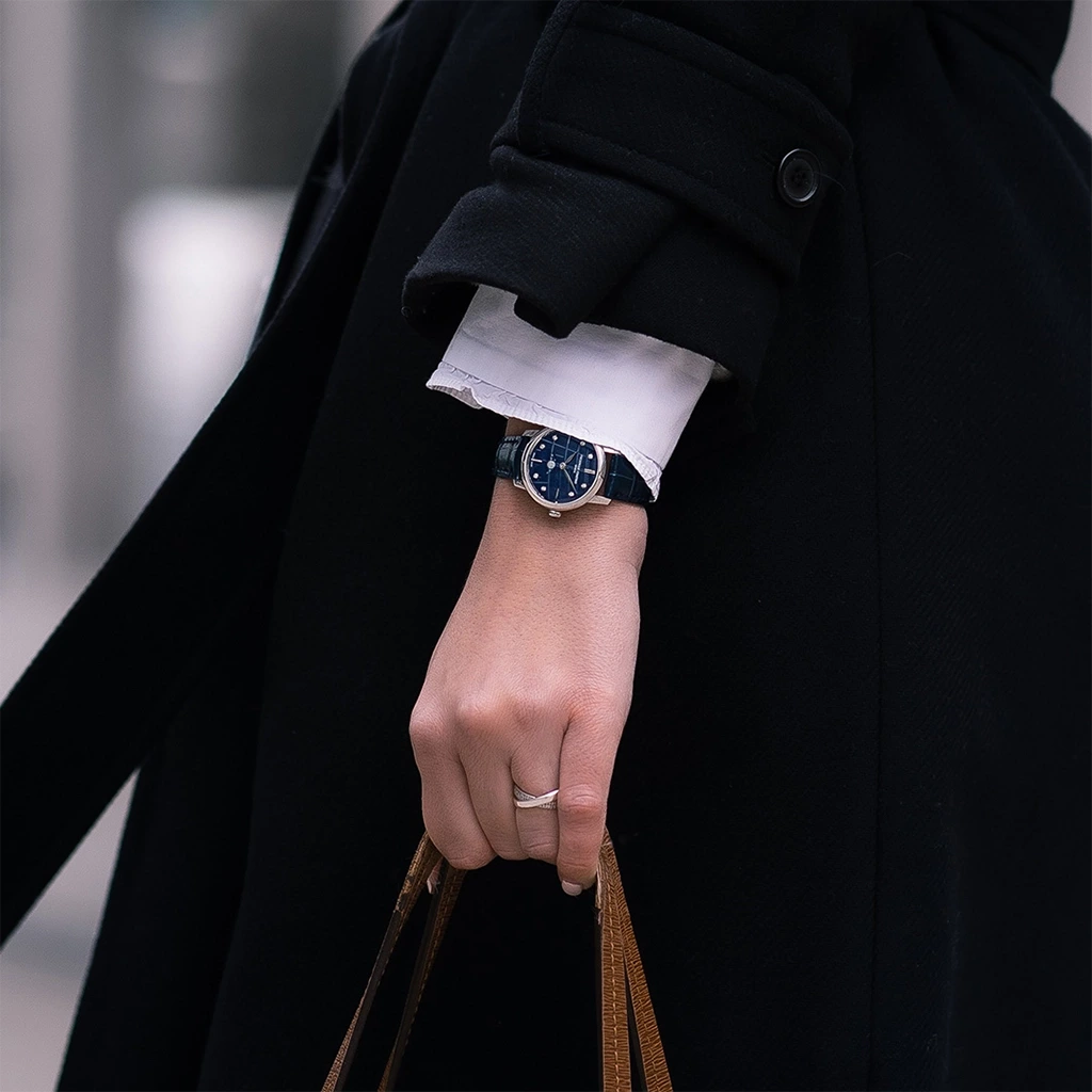 Frederique Constant Slimline Moonphase - FC-206MPND1S6 - urmakerlarsen.no