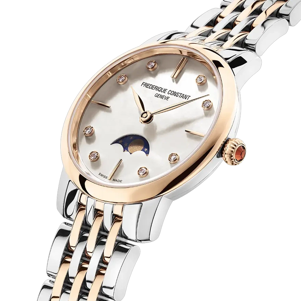 Frederique Constant Slimline Moonphase - FC-206MPWD1S2B - urmakerlarsen.no