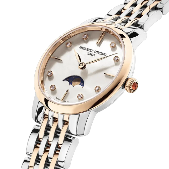 Frederique Constant Slimline Moonphase - FC-206MPWD1S2B - urmakerlarsen.no