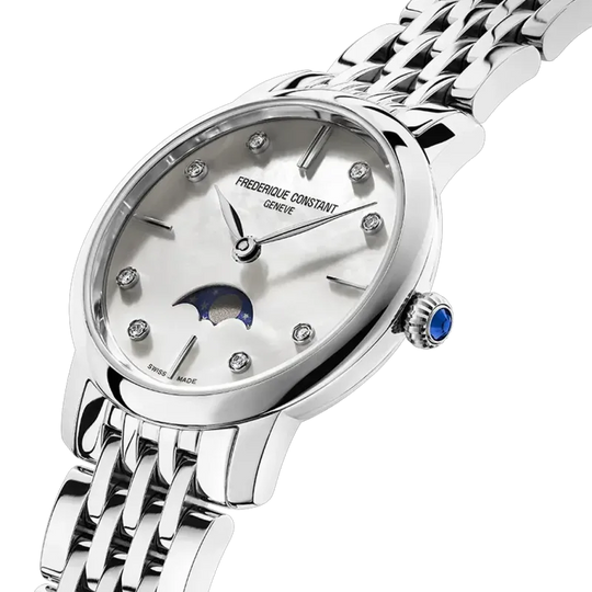 Frederique Constant Slimline Moonphase - FC-206MPWD1S6B - urmakerlarsen.no