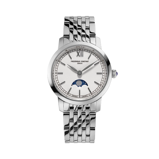 Frederique Constant Slimline Moonphase - FC-206SW1S6B - urmakerlarsen.no