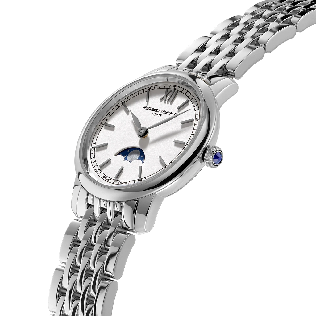 Frederique Constant Slimline Moonphase - FC-206SW1S6B - urmakerlarsen.no