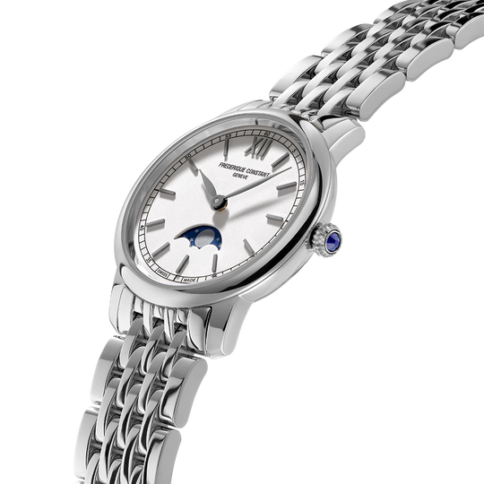 Frederique Constant Slimline Moonphase - FC-206SW1S6B - urmakerlarsen.no