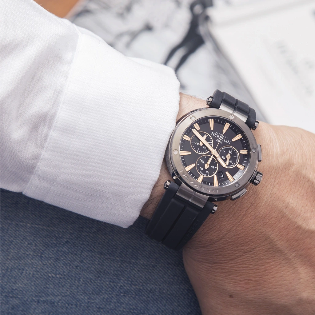 Herbelin Newport Chrono - 37688G33TCA - urmakerlarsen.no