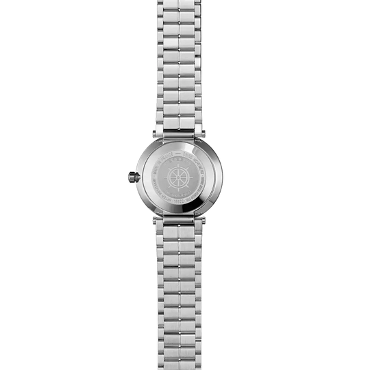 Herbelin Newport Slim 16922BT13 dameklokke i stål med tofarget lenke, champagnefarget skive og quartzverk.