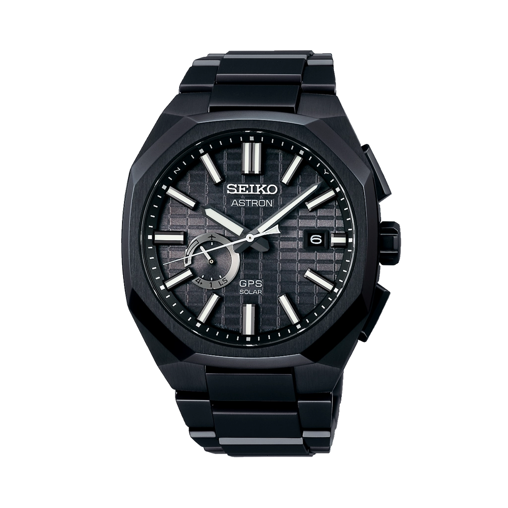 Seiko Astron GPS Solar fastsetter tiden ved hjelp av satellitter, så du aldri trenger å stille tiden. Kasse og lenke i titan. 100 meter vanntett.