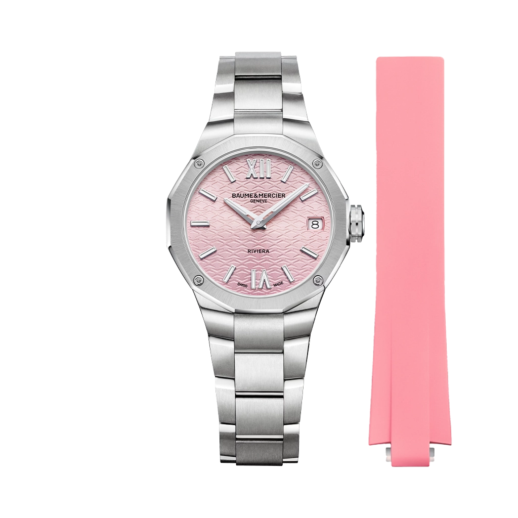 Baume & Mercier Riviera - Rosa sløyfe - 10812 - urmakerlarsen.no