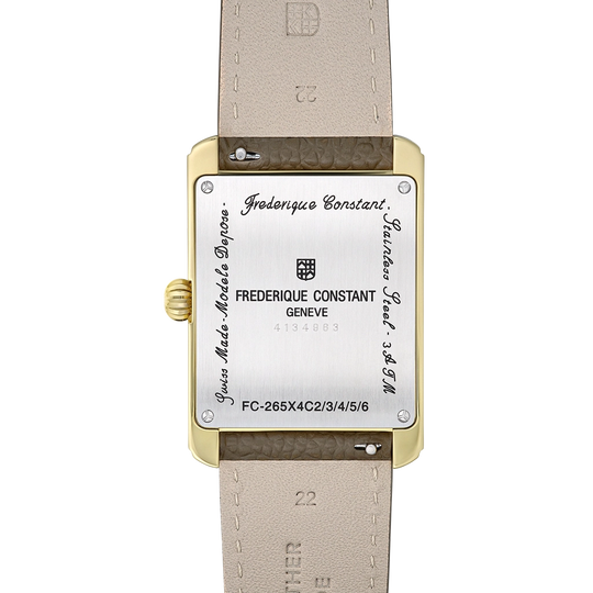 Frederique Constant Classics Carree Calendar Moonphase - FC-265S4C5 - urmakerlarsen.no