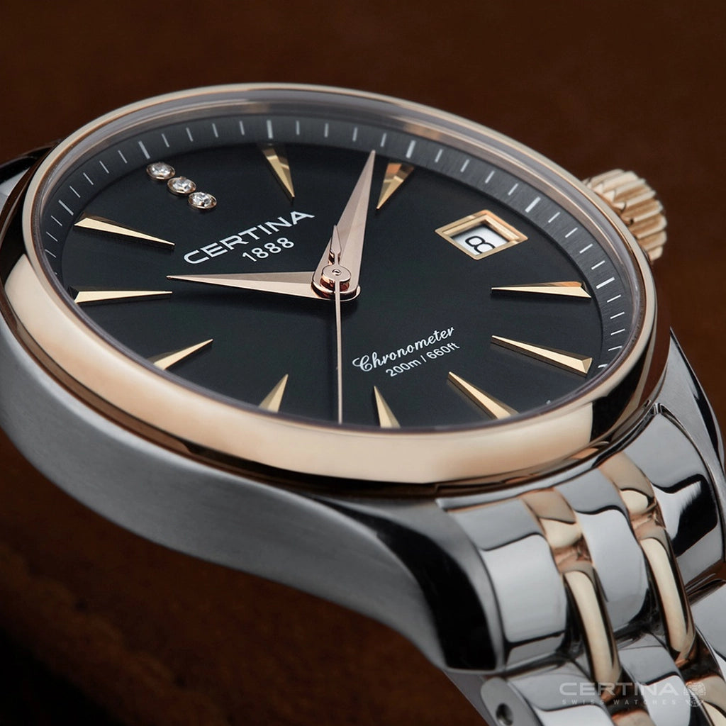 Certina DS Action C032.051.22.086.00 – sporty automatisk dykkerklokke med svart urskive, stållenke og høy vannmotstand for aktiv livsstil og undervannsbruk.