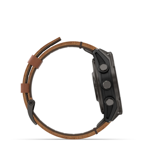 Garmin Fenix 8 Pro Premium - 47 mm, AMOLED Sapphire med opptil 15 dagers batteritid, skinnrem og silikonrem.