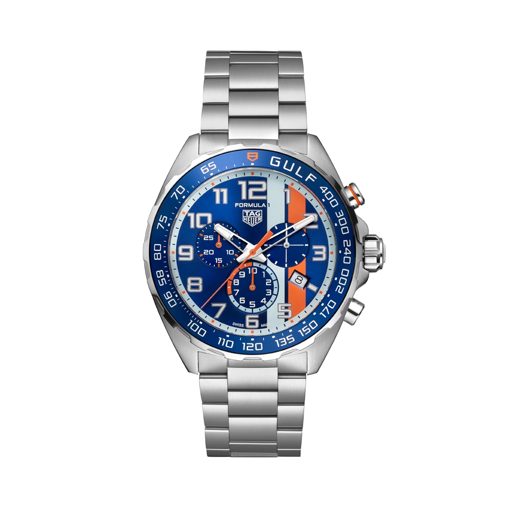TAG Heuer Formula 1 X Gulf Quartz 43 mm - Special Edition - CAZ101AT.BA0842 - Urmakerlarsen.no