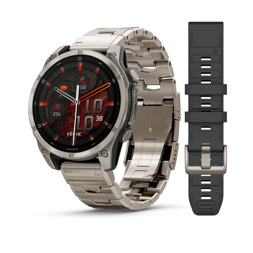 Garmin Fenix 8 47 mm Amoled Sapphire - 010-02904-40 - urmakerlarsen.no