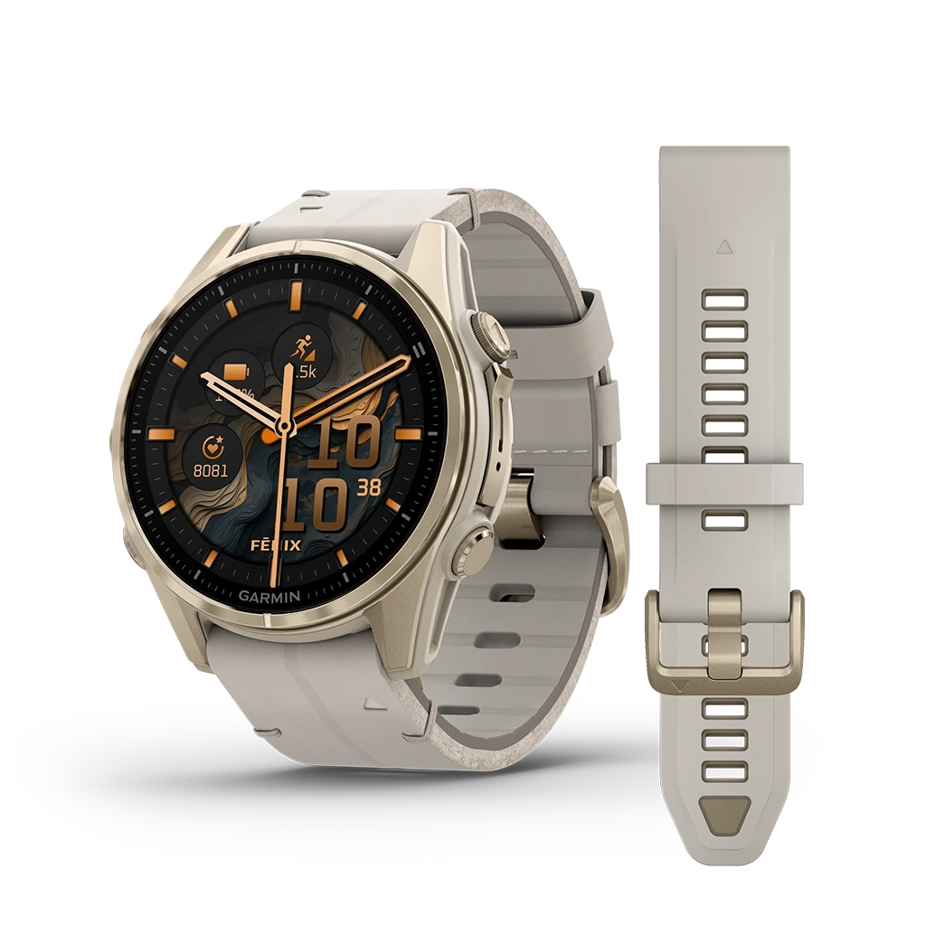Garmin Fenix 8 43 mm Amoled Sapphire - 010-02903-40 - urmakerlarsen.no