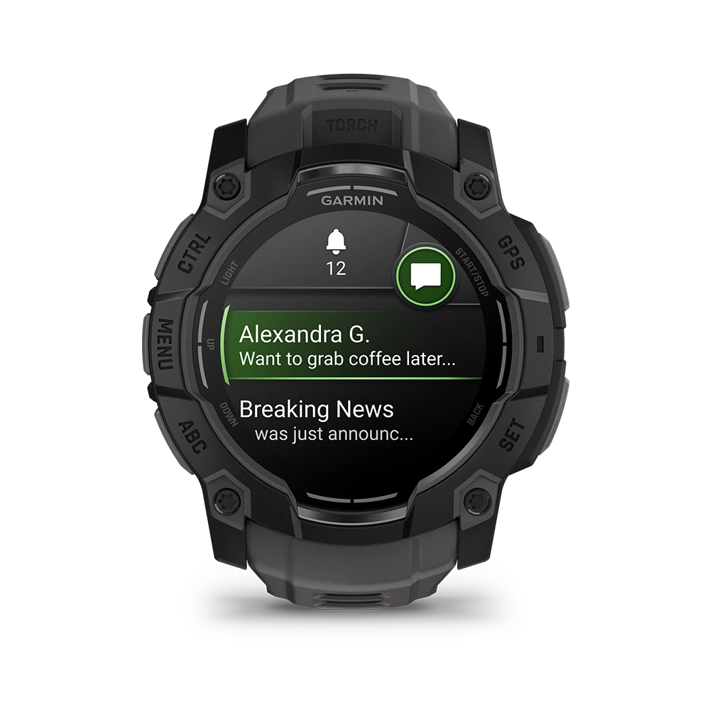 Garmin Instinct 3 50 mm Amoled - 010-03020-00 - urmakerlarsen.no