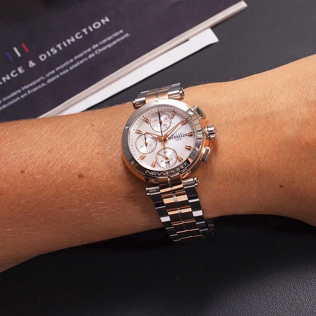 Herbelin Newport Chrono - 35688BTR19 - urmakerlarsen.no
