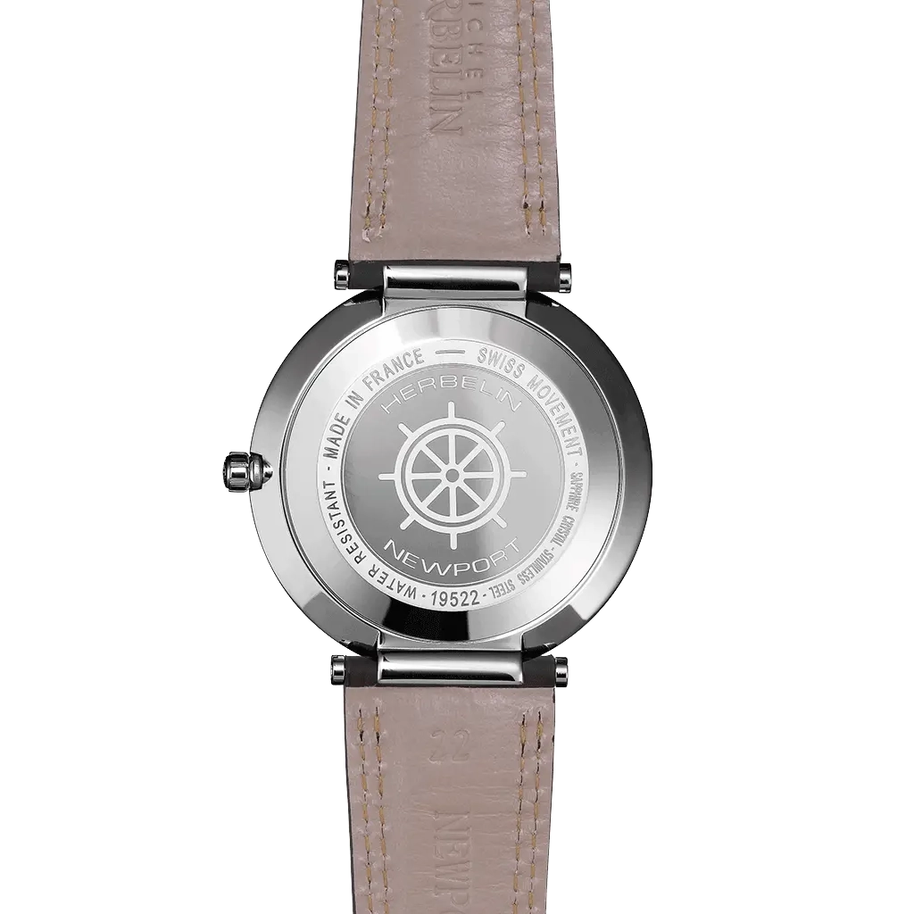 Herbelin Newport Slim Quartz 40 mm - 19522/AP15 - Urmakerlarsen.no
