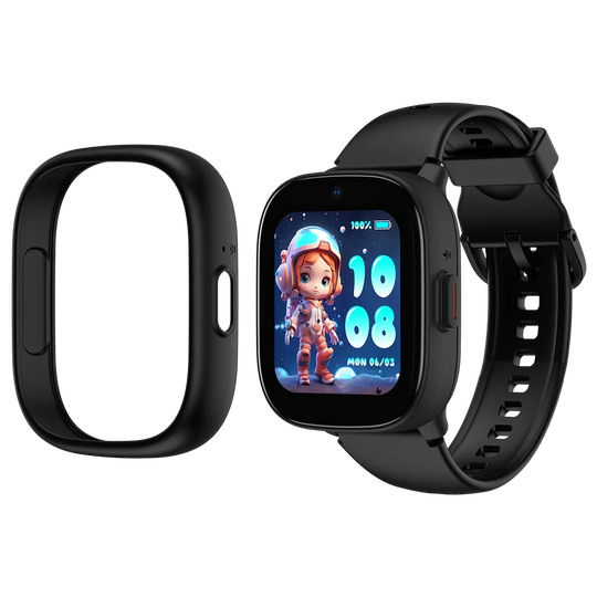 Lagenio K3 Blå/Sort smartklokke for barn med telefon og GPS. Med foreldreapp har du full kontroll mens barnet nyter frihet. 