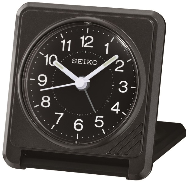 Seiko Reisevekkerur 7x7 cm - QHT015K - Urmakerlarsen.no