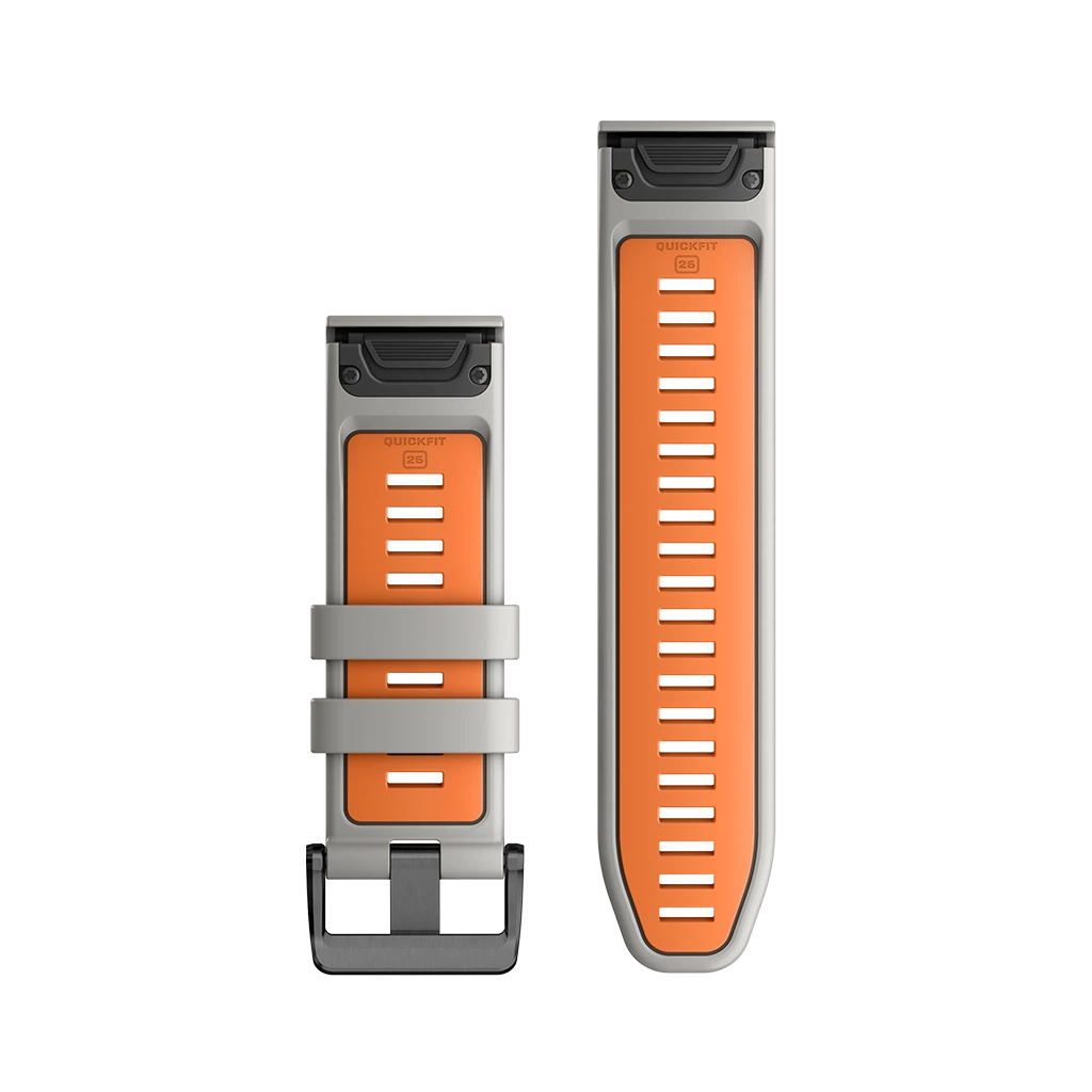Garmin QuickFit 26 - Tåkegrå/Oransje