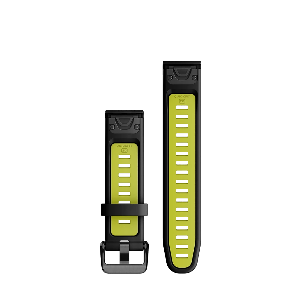 Garmin QuickFit 20 - Sort/Electric lime