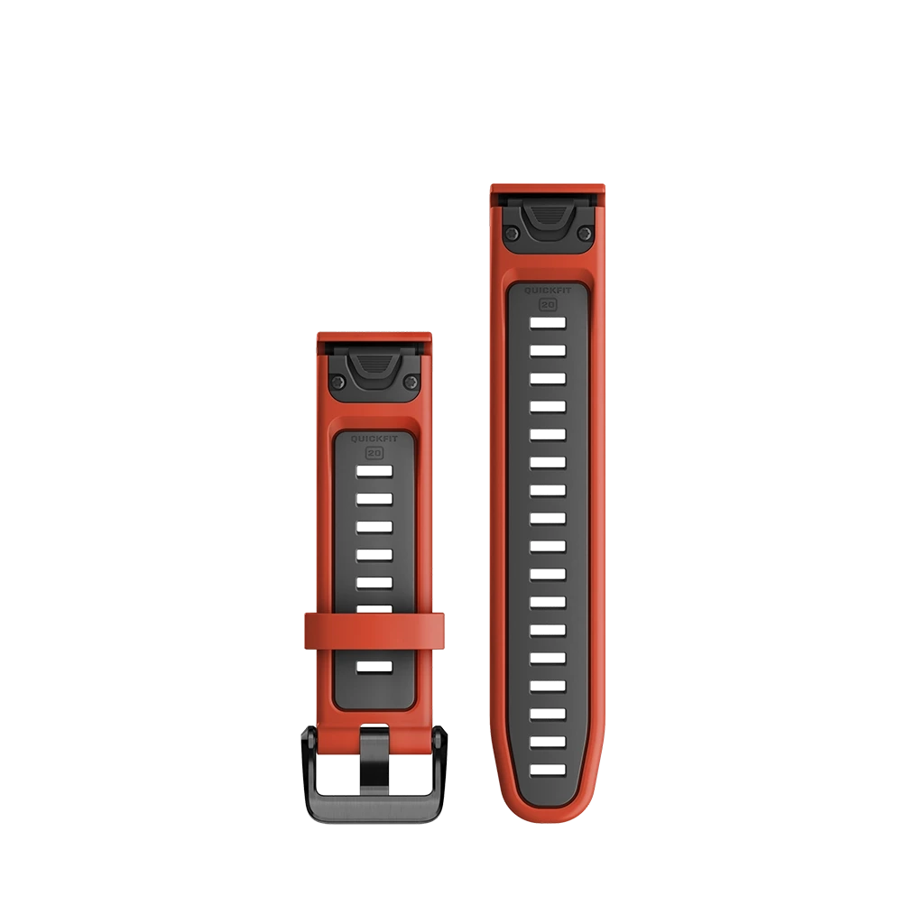 Garmin QuickFit 20 - Ildrød/Grafitt