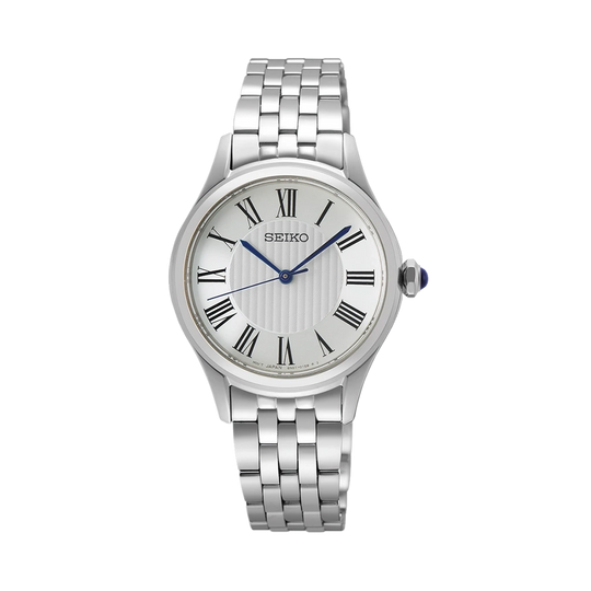 Seiko dameklokke SUR609P1 med quartzverk og stållenke