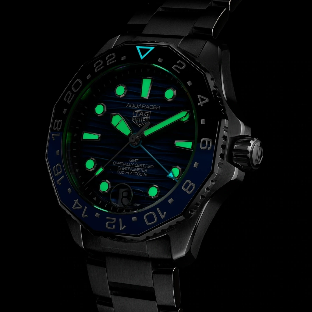 TAG Heuer Aquaracer Professional 300 GMT - WBP5114.BA0013 - urmakerlarsen.no