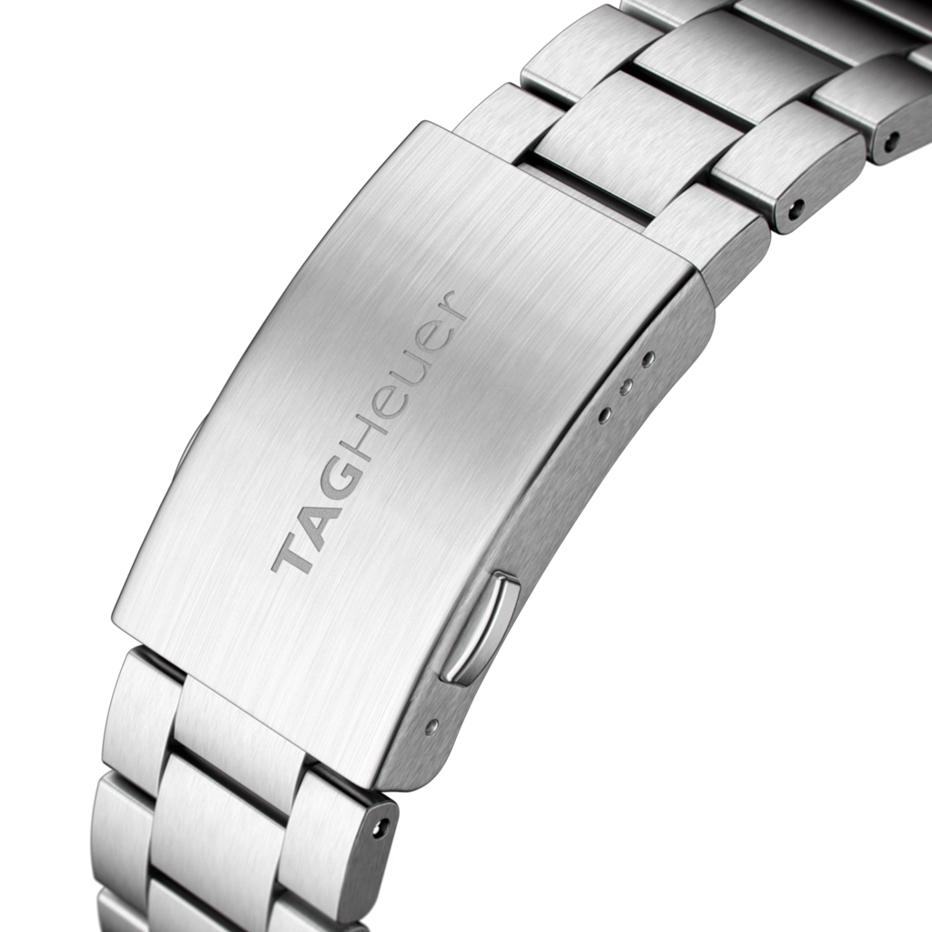 TAG Heuer Formula 1 med calibre 5 automatisk urverk, kasse og lenke i stål og grå sunray tallskive. 200 meter vanntett.