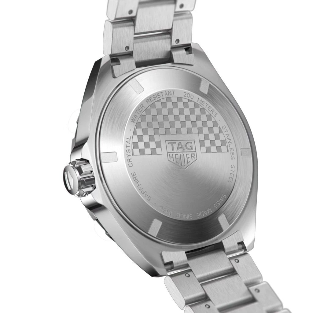 TAG Heuer Formula 1 Date WAZ1010.BA0842 herreklokke med kasse og lenke i stål og blå skive