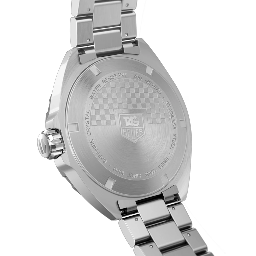 TAG Heuer Formula 1 Date WAZ1112.BA0875 herreklokke med kasse og lenke i stål og sort skive.